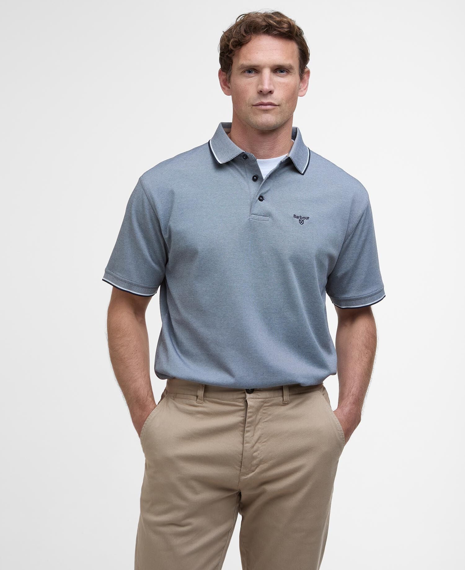 Barbour Heydon Performance Short-Sleeved Polo Shirt - Navy-NAVY 1779092499_811_018776_NAVY_alternate