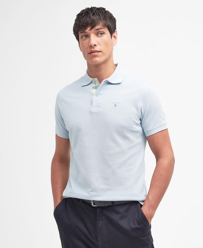Barbour Tartan Piqué Polo Shirt - Blue 1779176615_5926_018781_LIGHT_BLUE