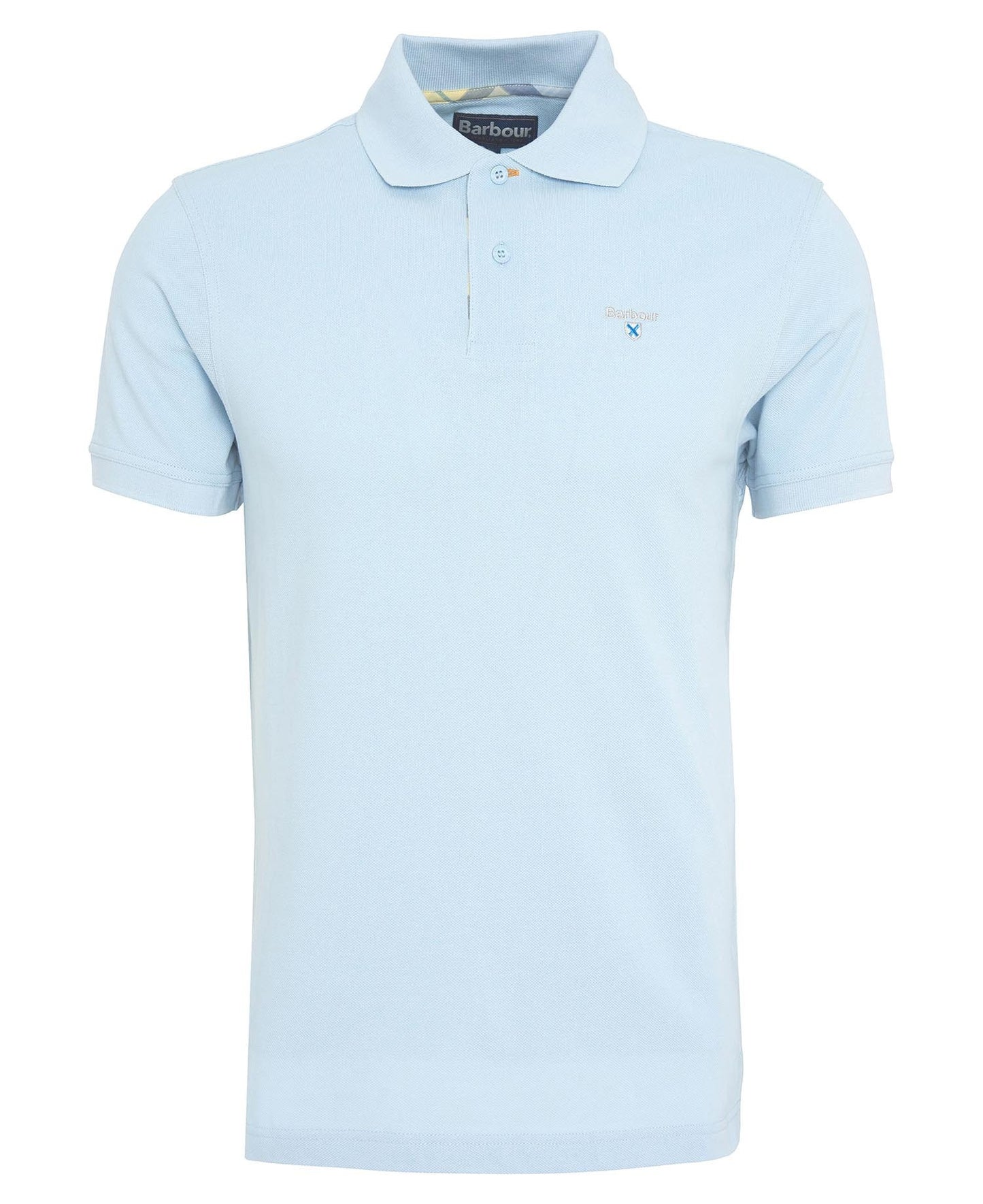 Barbour Tartan Piqué Polo Shirt - Blue 1779176625_4896_018781_LIGHT_BLUE_alternate