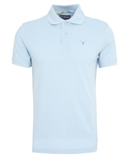 Barbour Tartan Piqué Polo Shirt - Blue 1779176625_4896_018781_LIGHT_BLUE_alternate