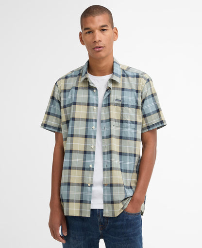Barbour Gordon Tartan Short-Sleeved Tailored Shirt - Highland Loch Tartan-GREEN CHECK 3XL 1779176753_9687_018782_GREEN_CHECK