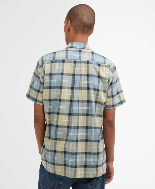 Barbour Gordon Tartan Short-Sleeved Tailored Shirt - Highland Loch Tartan-GREEN CHECK 1779176760_4942_018782_GREEN_CHECK_alternate