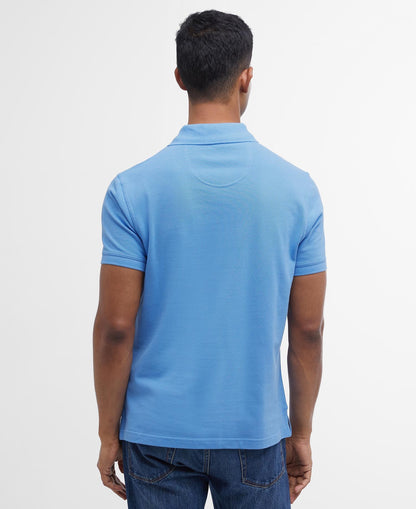 Barbour Tartan Piqué Polo Shirt - Delft Blue-BLUE 1779177178_773_018783_BLUE_alternate
