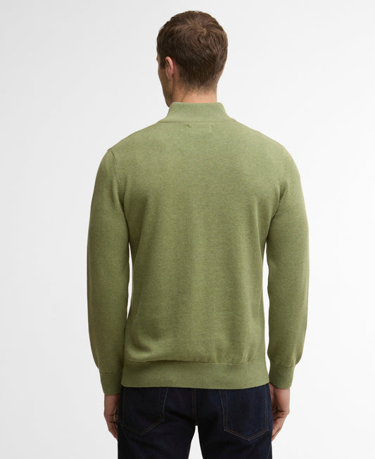 Barbour Cotton Quarter-Zip Jumper - Green 1779177289_3929_018784_GREEN_alternate