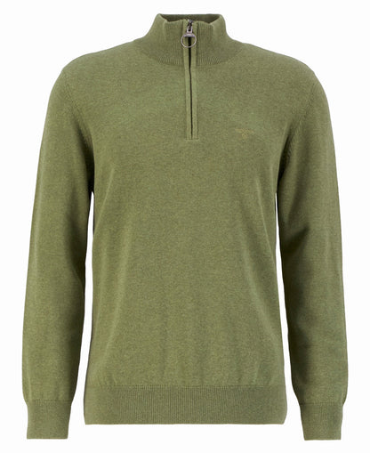 Barbour Cotton Quarter-Zip Jumper - Green 1779177290_7609_018784_GREEN_alternate