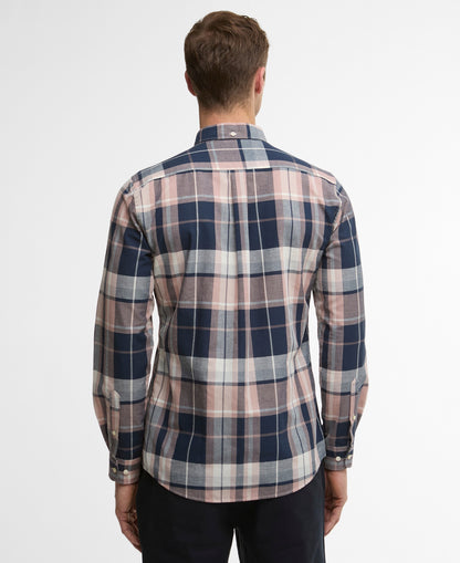 Barbour Newbridge Madras Check Long-Sleeved Tailored Shirt - Navy-NAVY/ PINK 1779177575_4368_018785_NAVY_PINK_alternate