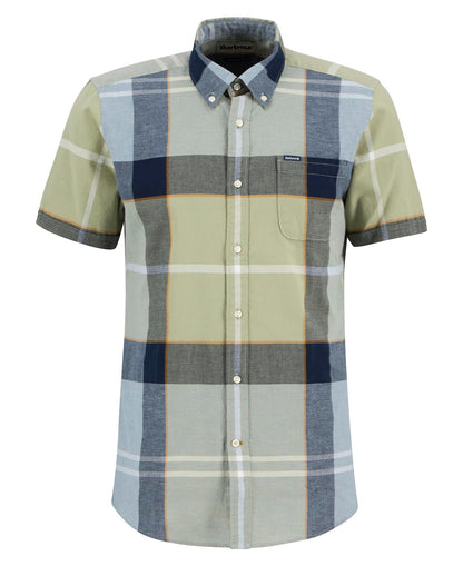 Barbour Doughill Large Scale Tartan Regular Short-Sleeved Shirt - Highland Loch Tartan-GREEN CHECK 1779177703_0305_018786_GREEN_CHECK_alternate
