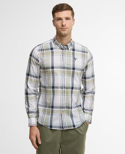 Barbour Kidd Large Scale Highland Check Tailored Long-Sleeved Shirt - Green-GREEN 1779177812_501_018787_GREEN