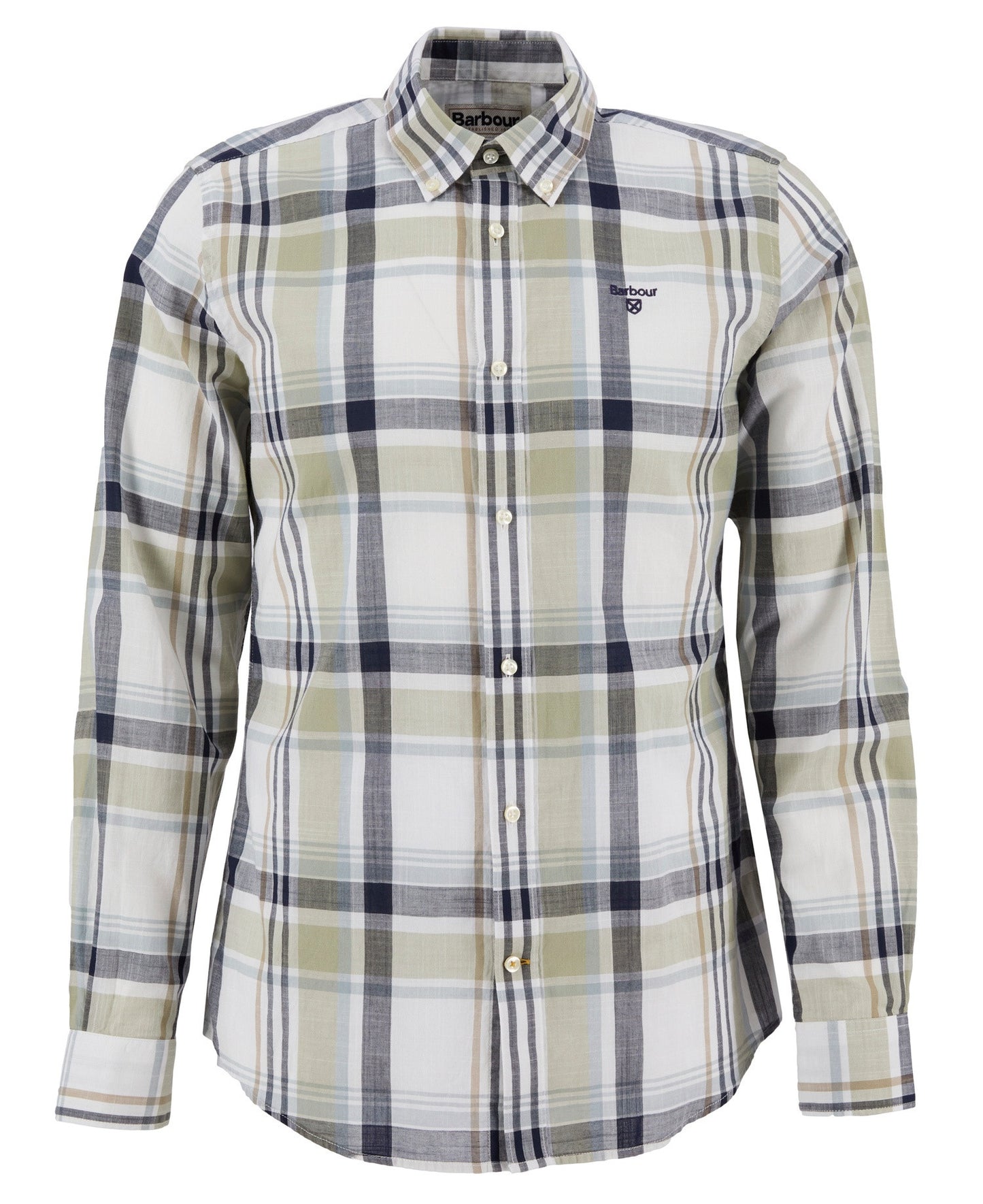Barbour Kidd Large Scale Highland Check Tailored Long-Sleeved Shirt - Green-GREEN 1779177821_9878_018787_GREEN_alternate