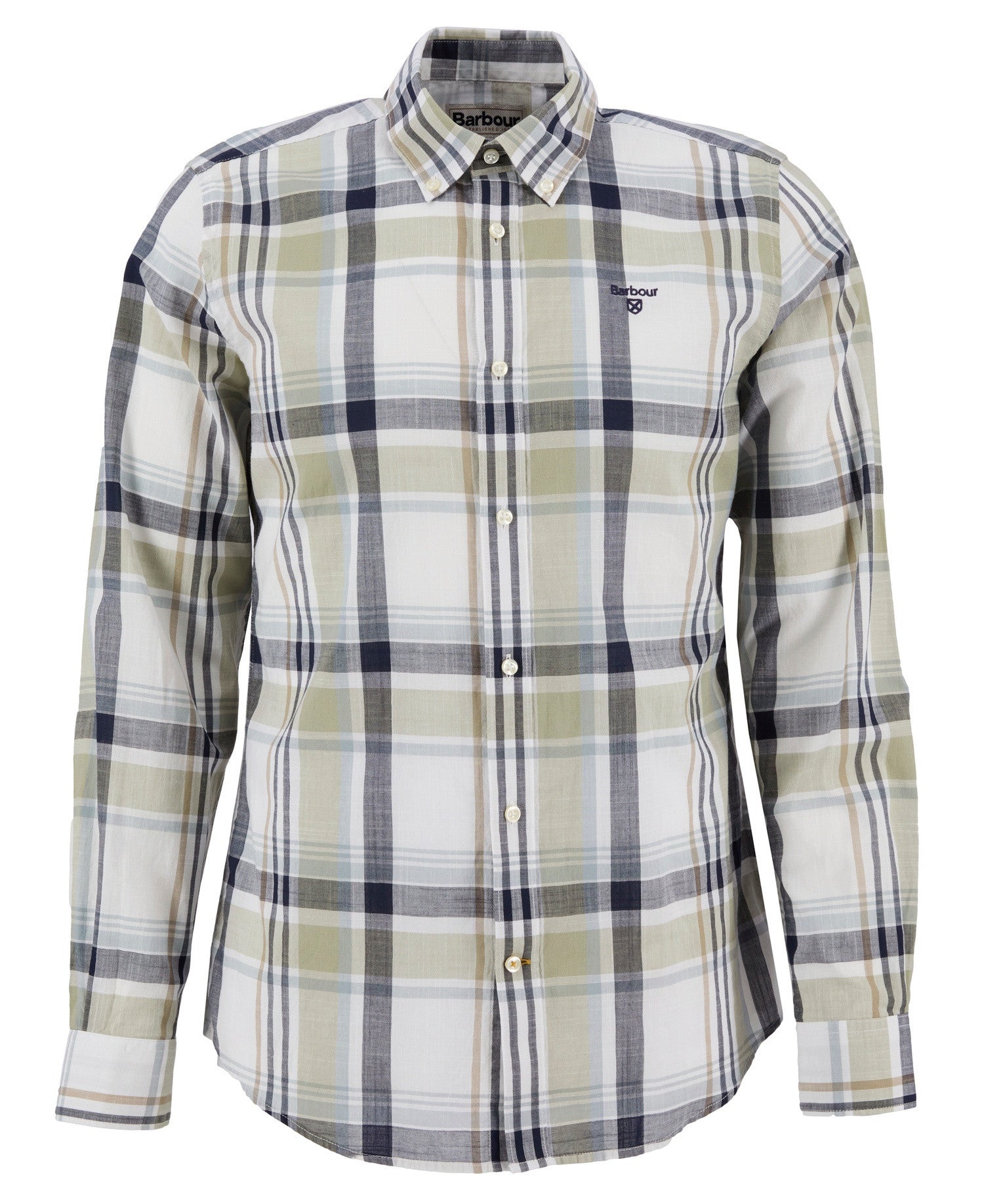 Barbour Kidd Large Scale Highland Check Tailored Long-Sleeved Shirt - Green-GREEN 1779177821_9878_018787_GREEN_alternate