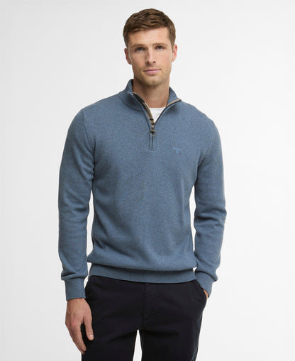 Barbour Cotton Quarter-Zip Jumper - Blue-BLUE 1779177919_5622_018823_BLUE