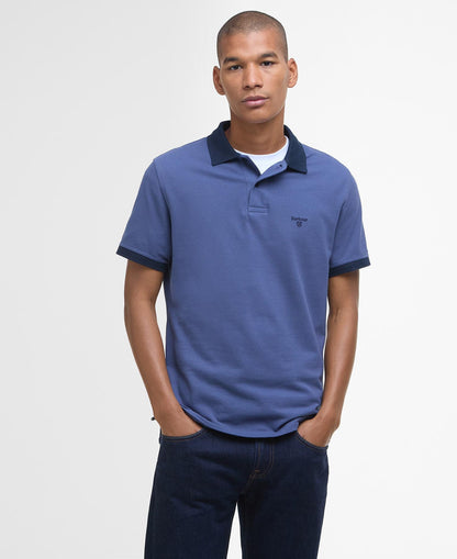 Barbour Lynmouth Tipped Short-Sleeved Polo Shirt - Blue-OCEAN 1779178035_934_018824_OCEAN