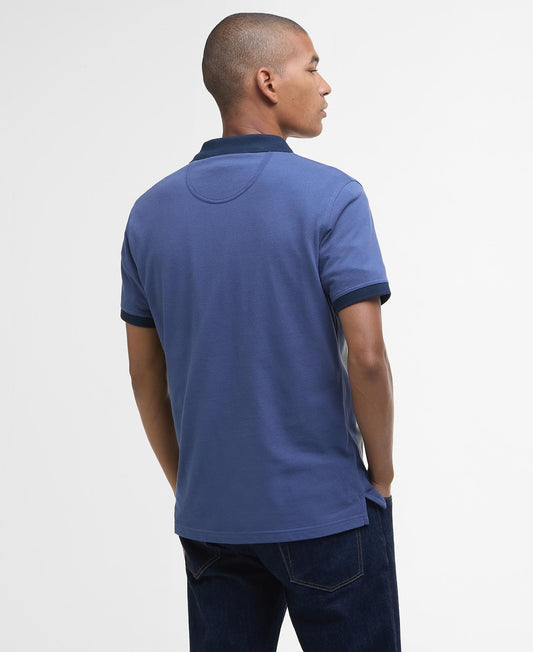 Barbour Lynmouth Tipped Short-Sleeved Polo Shirt - Blue-OCEAN 1779178045_1907_018824_OCEAN_alternate