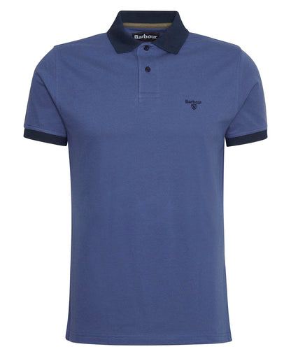 Barbour Lynmouth Tipped Short-Sleeved Polo Shirt - Blue-OCEAN 1779178047_0177_018824_OCEAN_alternate