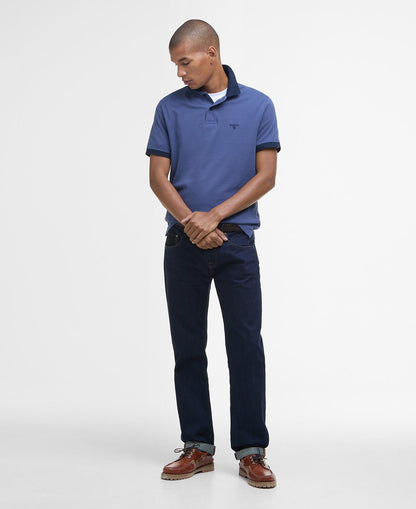 Barbour Lynmouth Tipped Short-Sleeved Polo Shirt - Blue-OCEAN 1779178047_352_018824_OCEAN_alternate