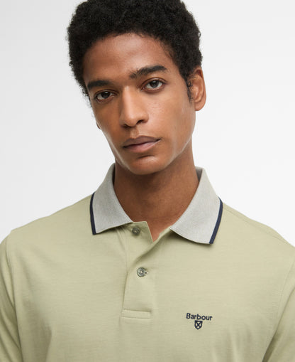 Barbour Cornsay Tipped Short-Sleeved Polo Shirt - Green 1779178297_9509_019150_GREEN_alternate