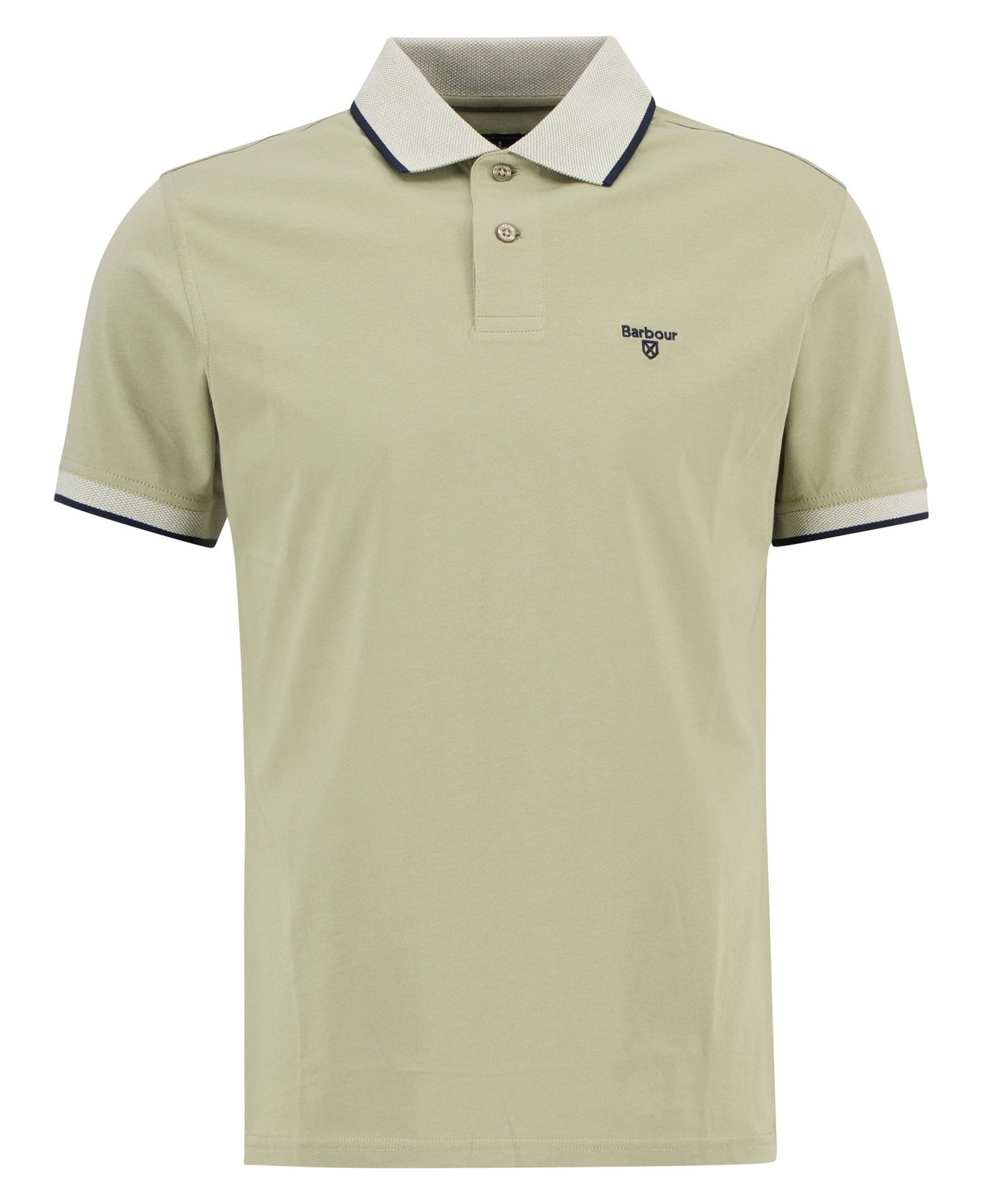 Barbour Cornsay Tipped Short-Sleeved Polo Shirt - Green 1779178298_6576_019150_GREEN_alternate