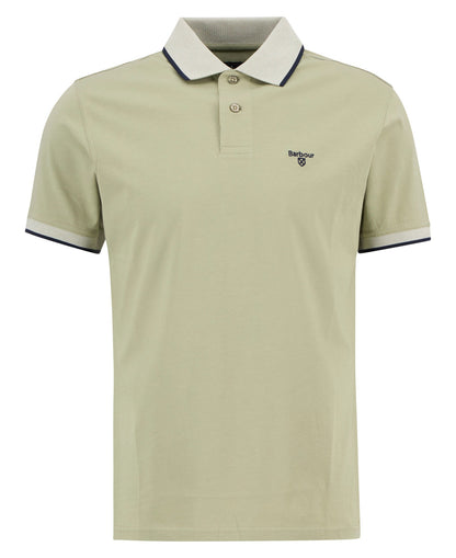 Barbour Cornsay Tipped Short-Sleeved Polo Shirt - Green 1779178298_6576_019150_GREEN_alternate