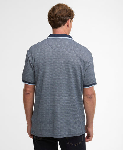 Barbour Weston Textured Jacquard Short-Sleeved Polo Shirt - Navy 1779178414_0102_019151_NAVY_alternate