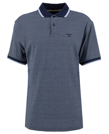 Barbour Weston Textured Jacquard Short-Sleeved Polo Shirt - Navy 1779178415_4145_019151_NAVY_alternate