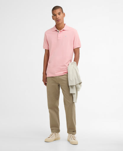 Barbour Tartan Piqué Polo Shirt -CORAL 1779178675_2632_019153_CORAL_alternate