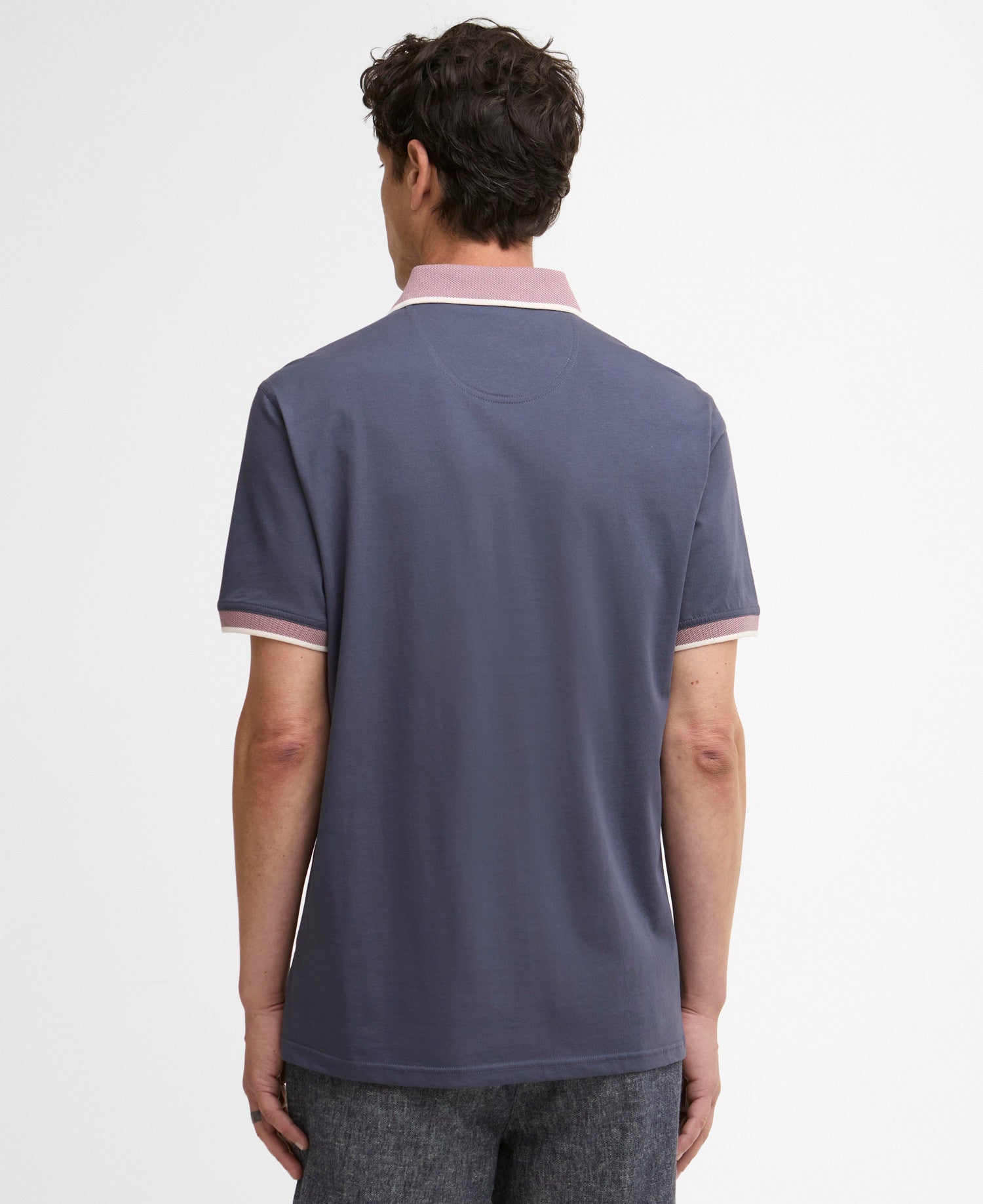 Barbour Cornsay Tipped Short-Sleeved Polo Shirt - Washed Navy 1779178847_7698_019154_NAVY_alternate