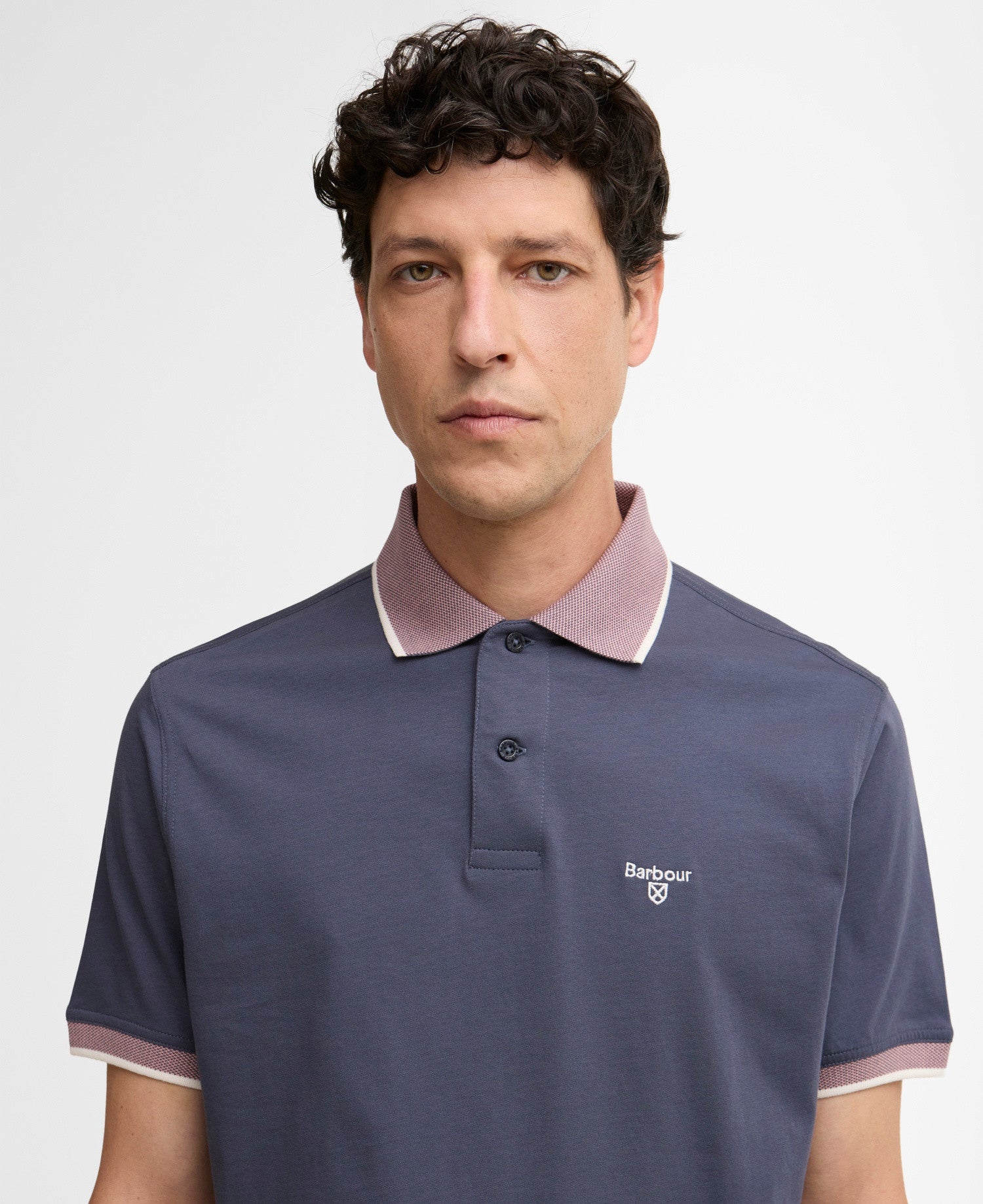 Barbour Cornsay Tipped Short-Sleeved Polo Shirt - Washed Navy 1779178848_286_019154_NAVY_alternate