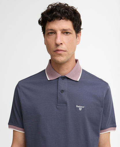 Barbour Cornsay Tipped Short-Sleeved Polo Shirt - Washed Navy 1779178848_286_019154_NAVY_alternate