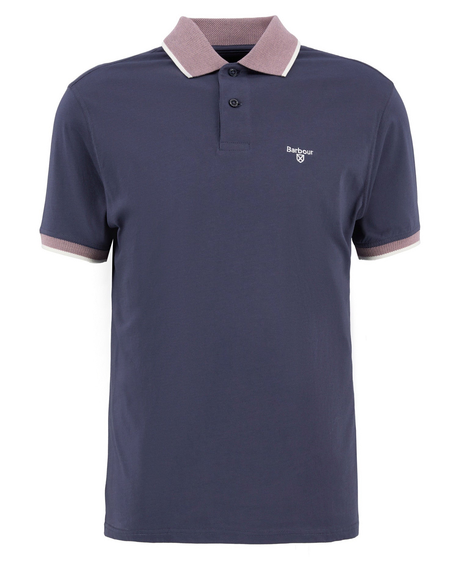 Barbour Cornsay Tipped Short-Sleeved Polo Shirt - Washed Navy 1779178848_7229_019154_NAVY_alternate