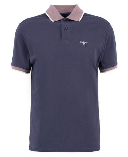 Barbour Cornsay Tipped Short-Sleeved Polo Shirt - Washed Navy 1779178848_7229_019154_NAVY_alternate