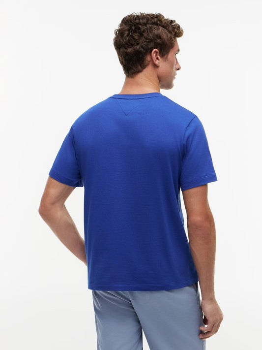 Tommy Hilfiger Essential Seasonal Regular Fit Solid Tee — Pigment Blue-BLUE 1779787184_8537_019395_BLUE_alternate