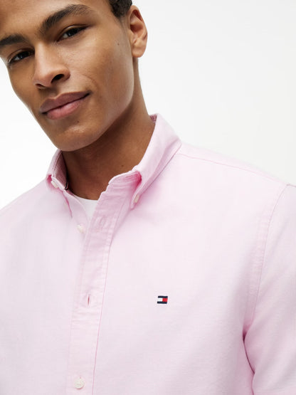 Tommy Hilfiger Heritage Oxford Regular Fit Short Sleeve Shirt — Rose Petal-ROSE 1779787509_9524_019394_ROSE_alternate