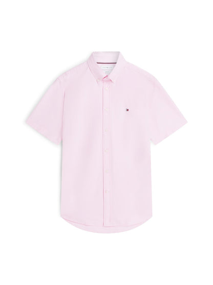 Tommy Hilfiger Heritage Oxford Regular Fit Short Sleeve Shirt — Rose Petal-ROSE 1779787510_7223_019394_ROSE_alternate
