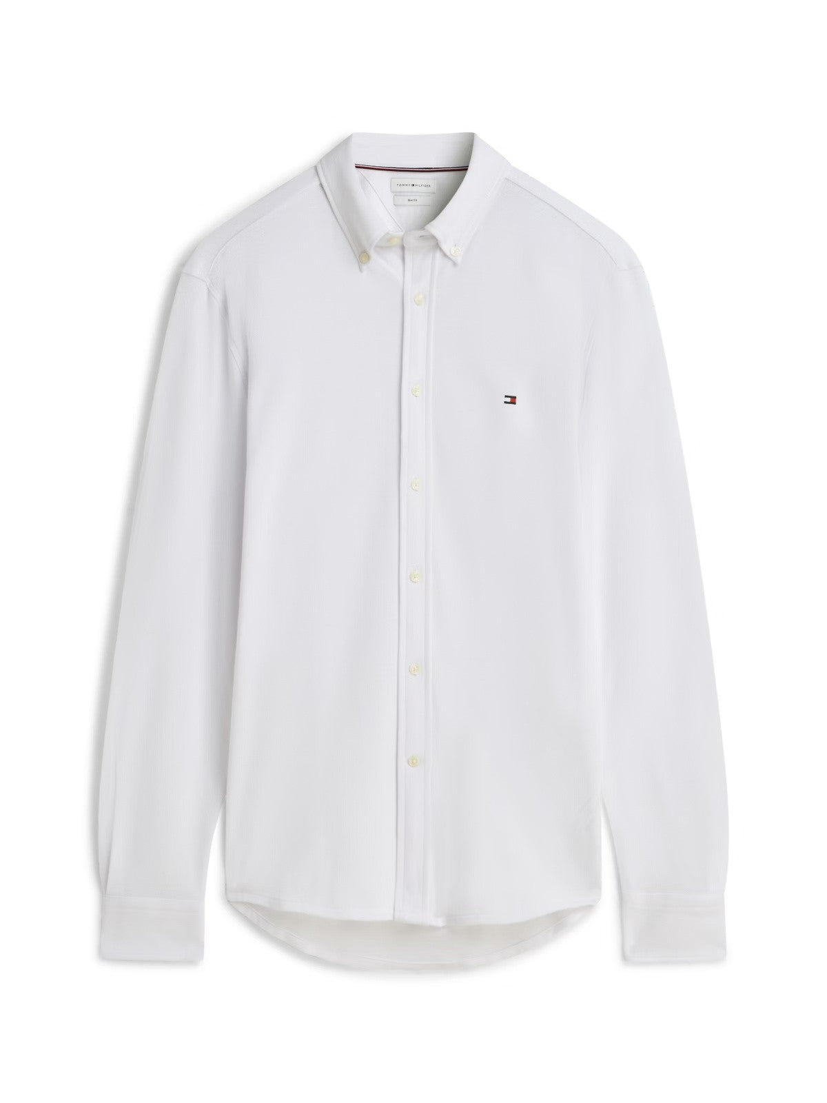 Tommy Hilfiger Knit Pique Featherweight Slim Fit Shirt — White-WHITE 1779793162_676_019391_WHITE_alternate