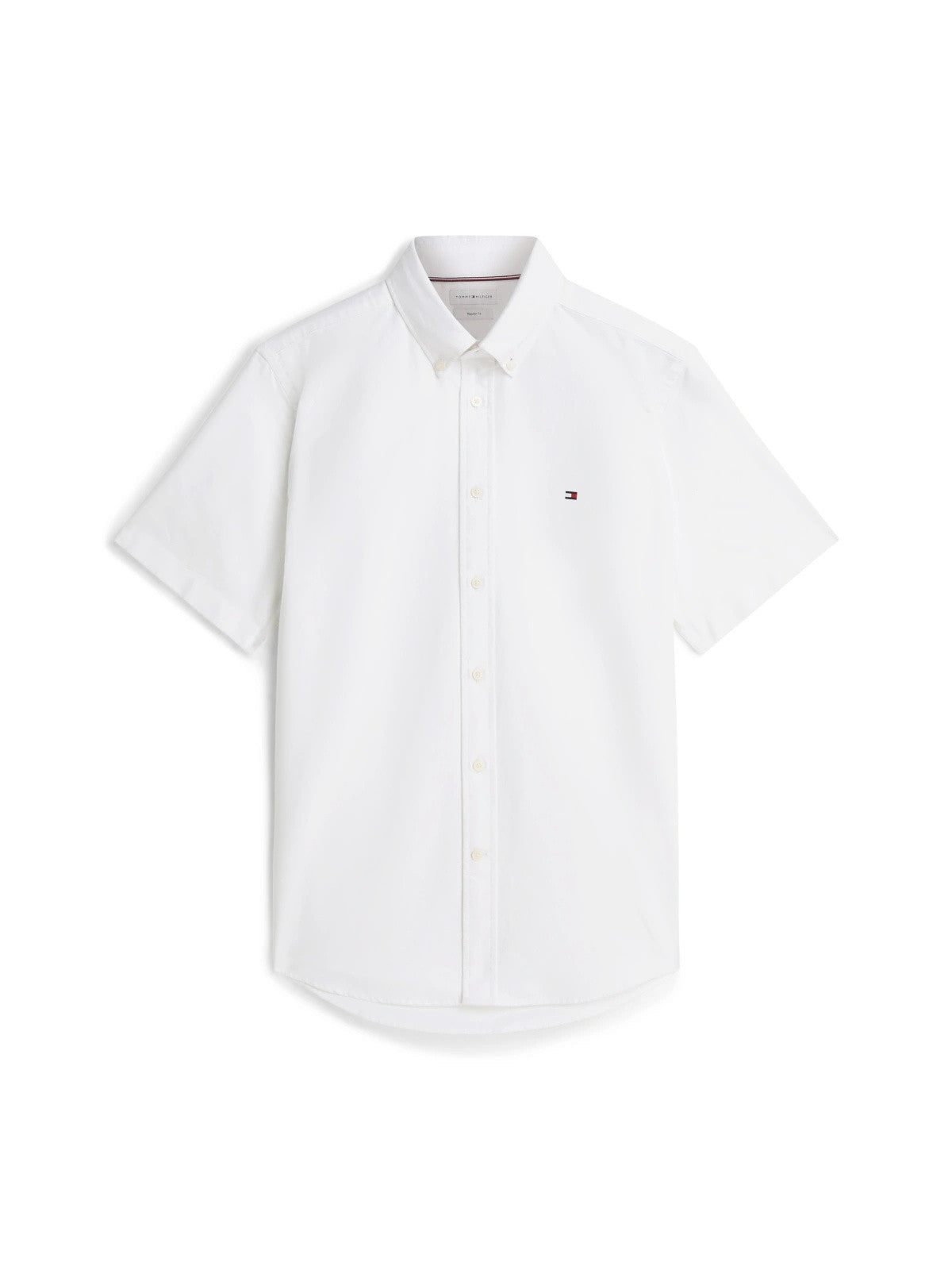 Tommy Hilfiger Heritage Oxford Regular Fit Short Sleeve Shirt — White-WHITE 1779793277_8577_019390_WHITE_alternate