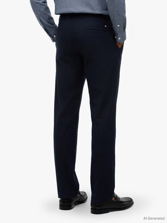 Tommy Hilfiger Performance Denton Technical Straight Leg Chinos — Navy Blue 1779793624_5869_019389_SHORT_alternate
