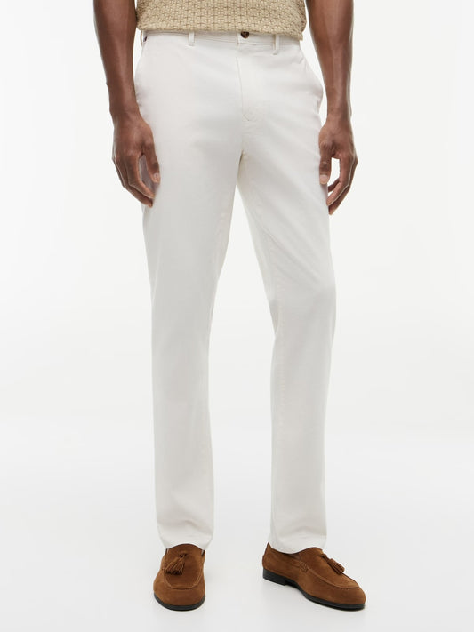 Tommy Hilfiger Denton Open Structure Straight Fit Trousers — Ivory Petal-SHORT 1779793908_4192_019388_SHORT