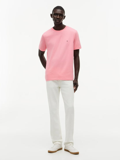 Tommy Hilfiger Essential Seasonal Regular Fit Solid Tee — Doll Pink-PINK 1779794575_3826_019309_PINK_alternate