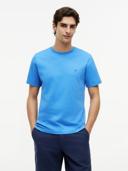 Tommy Hilfiger Essential Seasonal Regular Fit Solid Tee — Sky Blue 1779794885_3842_019301_BLUE