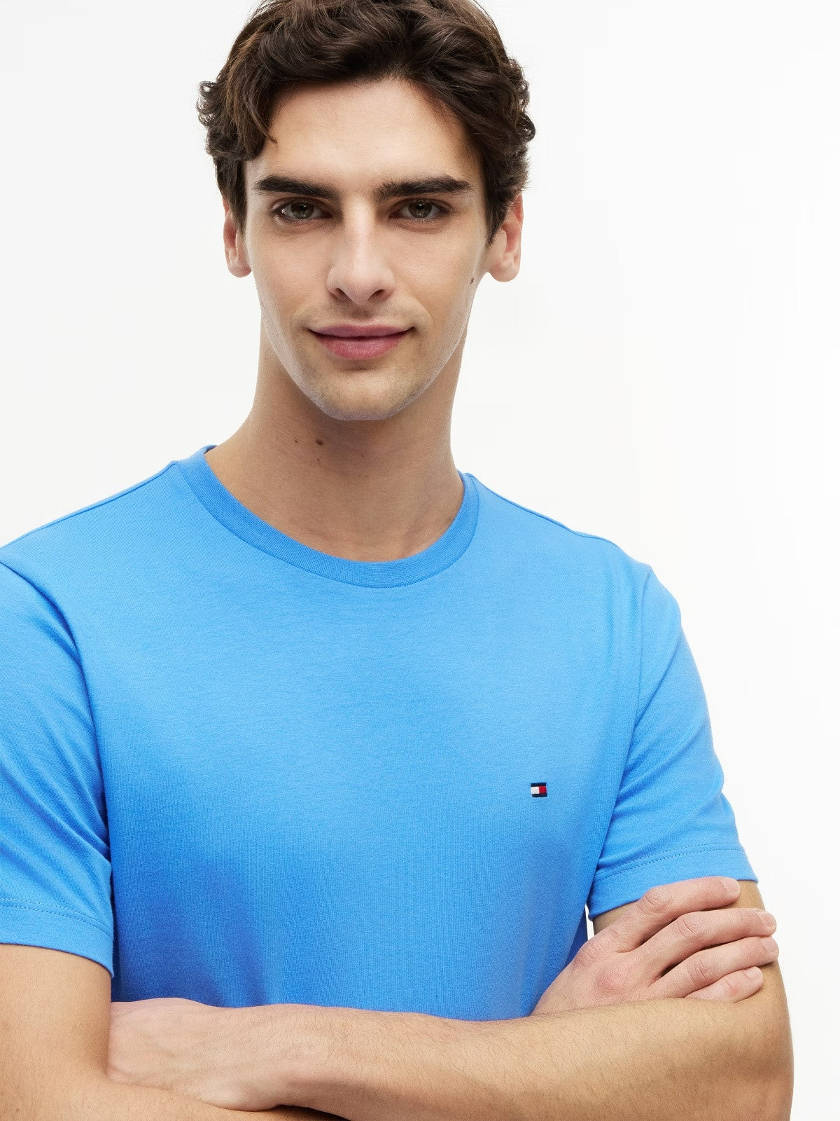 Tommy Hilfiger Essential Seasonal Regular Fit Solid Tee — Sky Blue 1779794892_8257_019301_BLUE_alternate