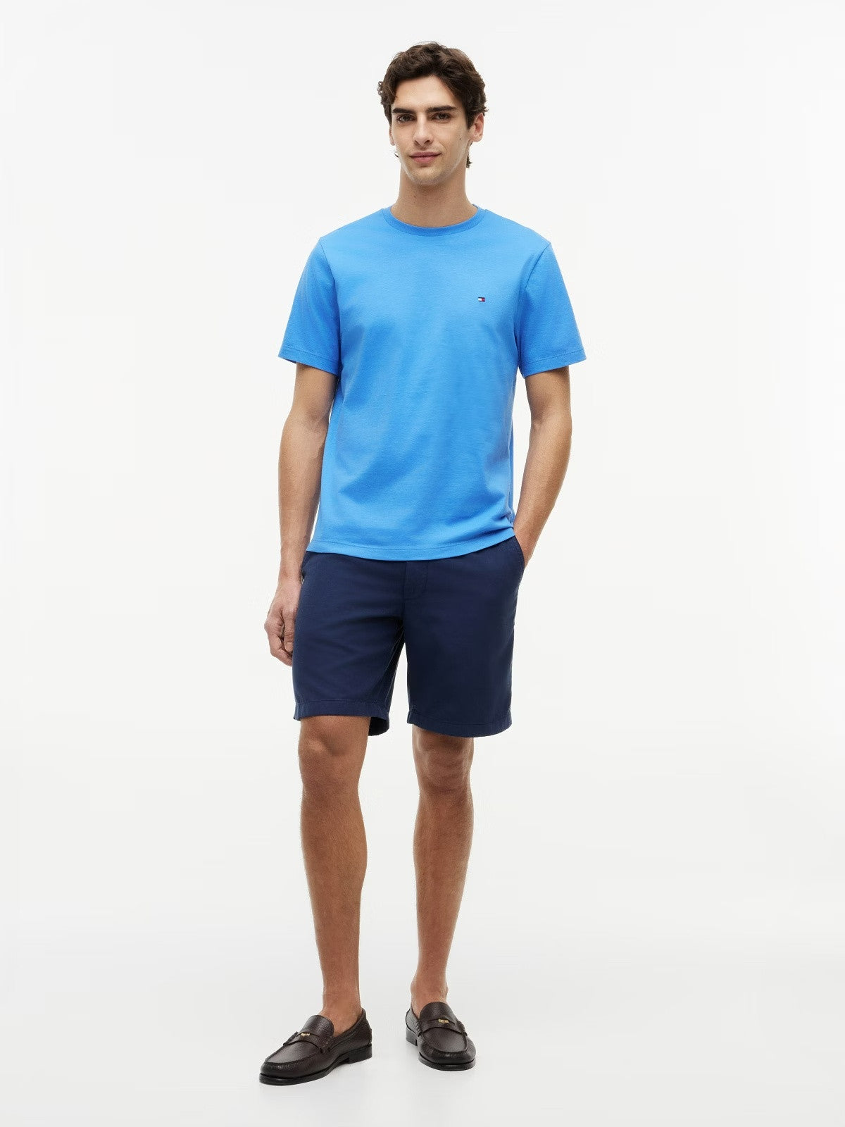 Tommy Hilfiger Essential Seasonal Regular Fit Solid Tee — Sky Blue 1779794893_2132_019301_BLUE_alternate