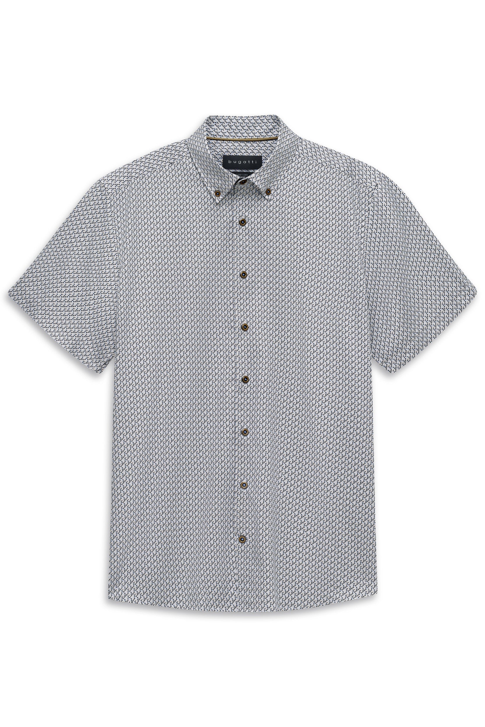 Bugatti 9450 Casual Short-Sleeved Shirt - Off-White-LIGHT BLUE 3XL 1779960749_5769_019236_LIGHT_BLUE