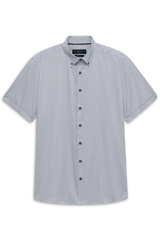Bugatti 9450 Casual Short-Sleeved Shirt - Ocean Blue-LIGHT BLUE 3XL 1779961966_3447_019190_LIGHT_BLUE
