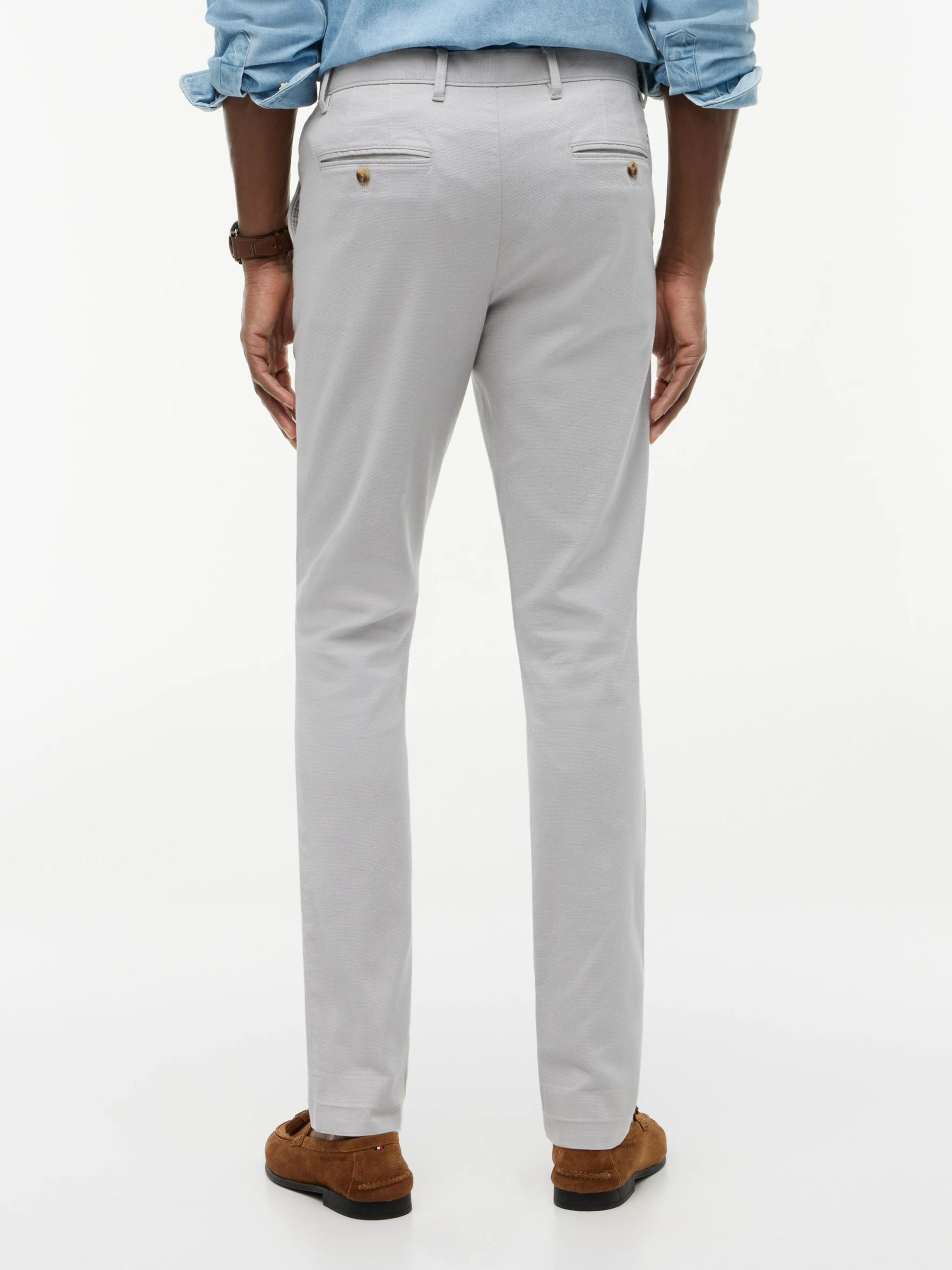 Tommy Hilfiger Bleecker Open Structure Trousers - October Grey-SHORT 1780662108_0706_019472_SHORT_alternate
