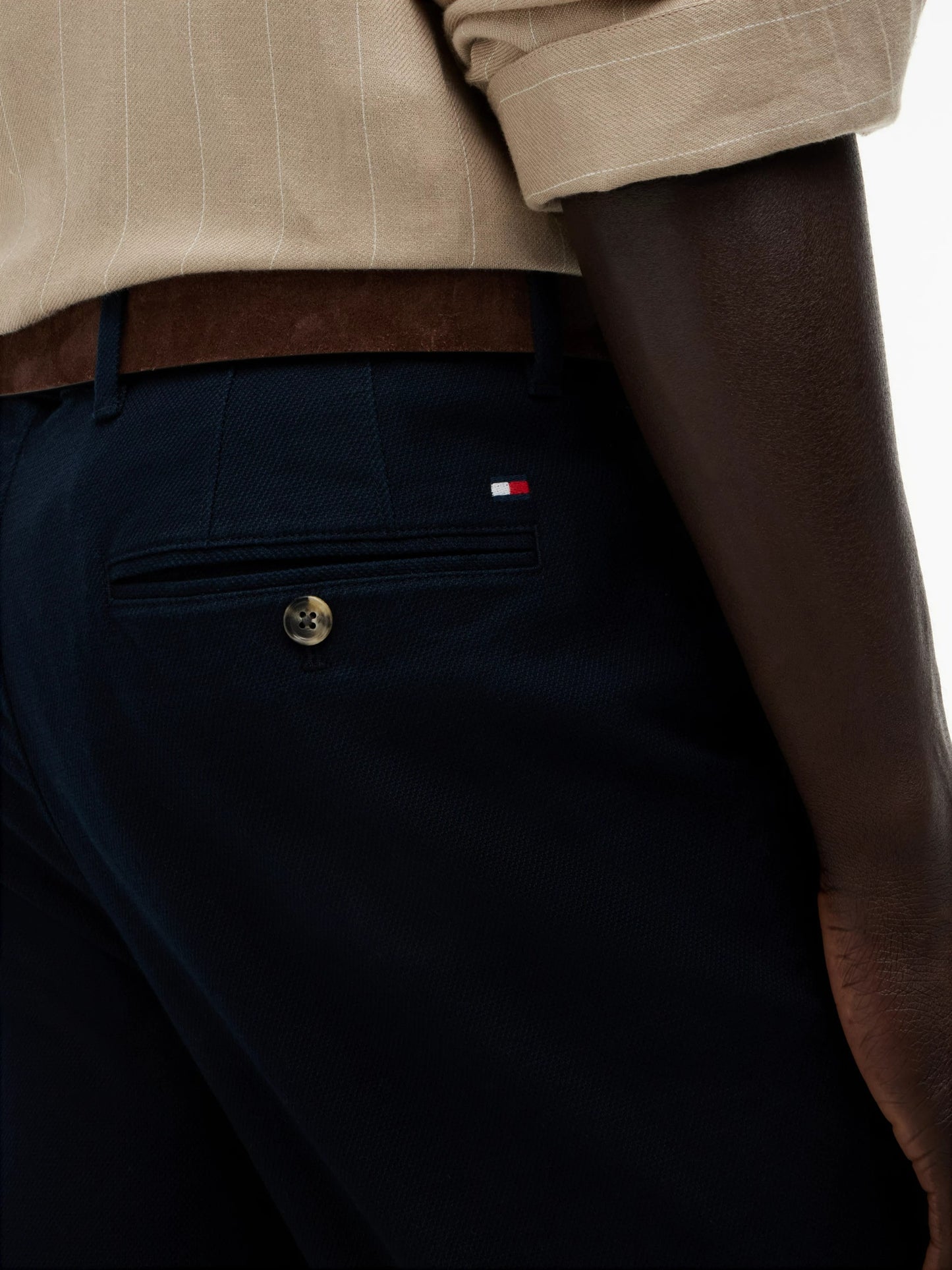 Tommy Hilfiger Bleecker Open Structure Trousers - Desert Sky-SHORT 1780663686_6502_019473_SHORT_alternate