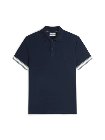 Tommy Hilfiger Liquid Flag Cuff Slim Polo - Desert Sky-DESERT SKY 1780666571_8905_019478_DESERT_SKY_alternate