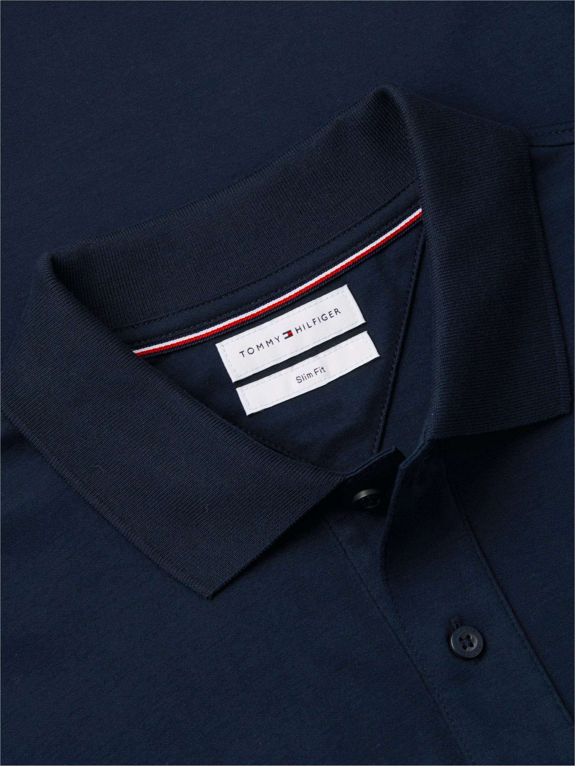 Tommy Hilfiger Liquid Flag Cuff Slim Polo - Desert Sky-DESERT SKY 1780666576_9075_019478_DESERT_SKY_alternate
