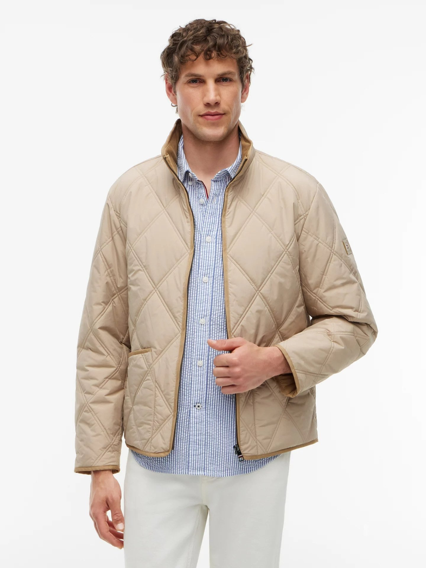 Tommy Hilfiger Diamond Quilt Jacket - Batique Khaki XL 1781016943_9182_019480_BEIGE