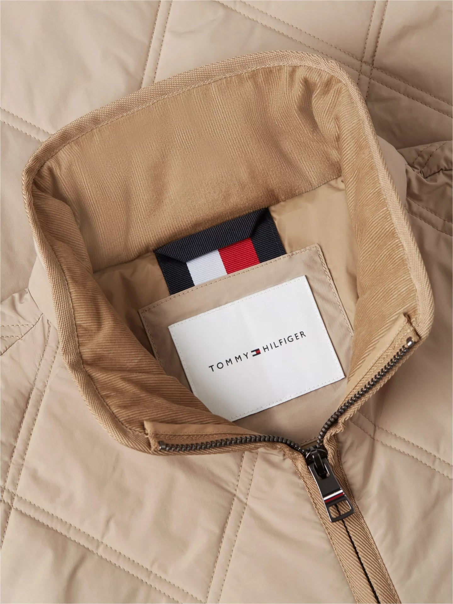 Tommy Hilfiger Diamond Quilt Jacket - Batique Khaki 1781016955_0778_019480_BEIGE_alternate