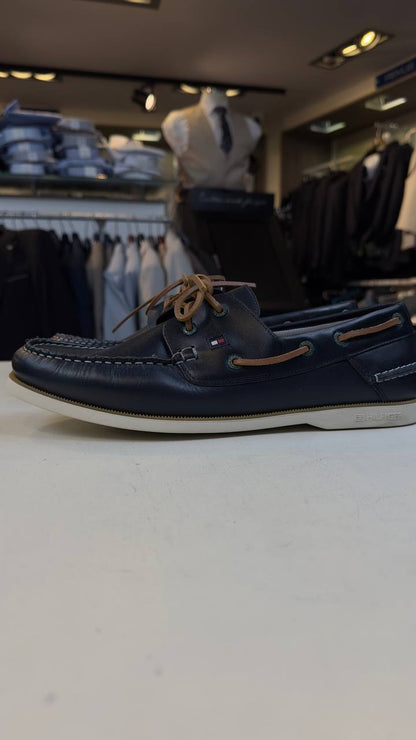 Tommy Hilfiger Classic Leather Driving Moccasins - Desert Sky